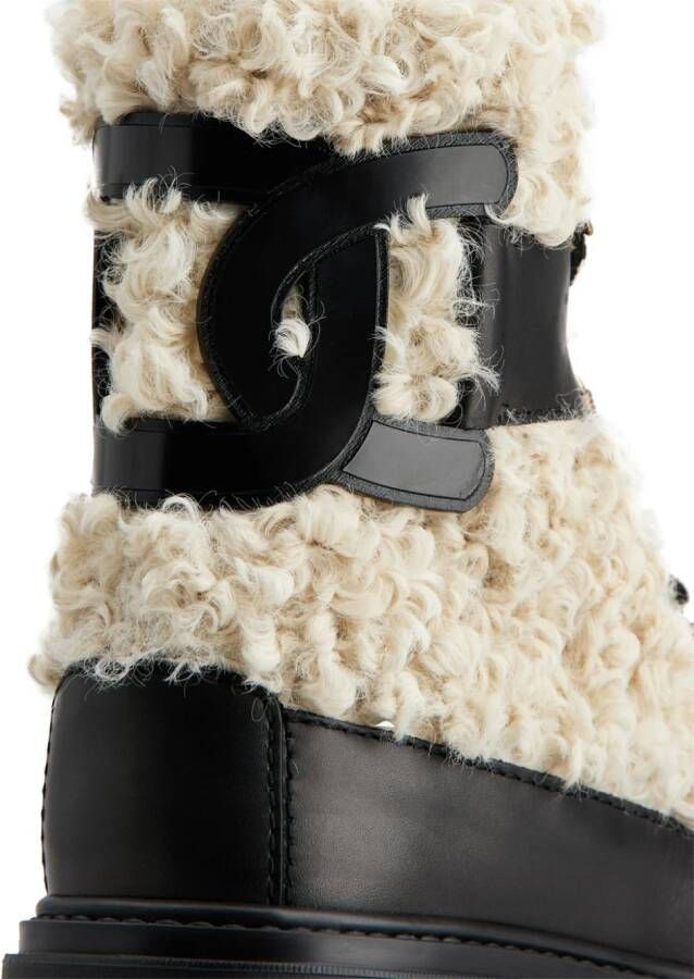 Tod's faux-shearling leather ankle boots White