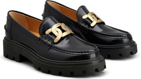 Tod's Gomma Pesante leather loafers Black