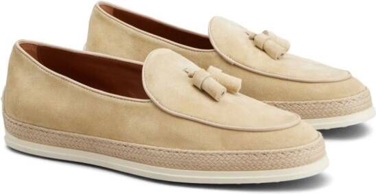 Tod's Gomma suede mocassin loafers Neutrals