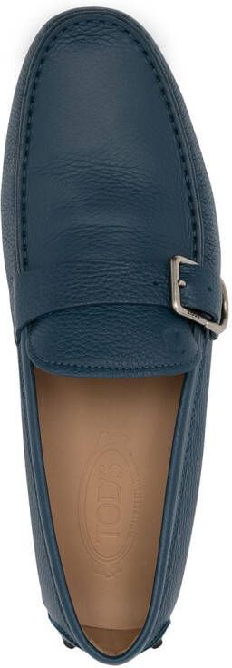 Tod's Gommini buckled leather loafers Blue
