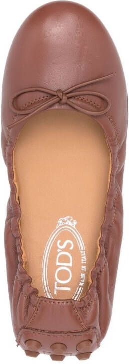 Tod's Gommino ballerina shoes Brown