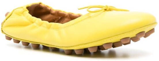 Tod's Gommino ballerina shoes Yellow