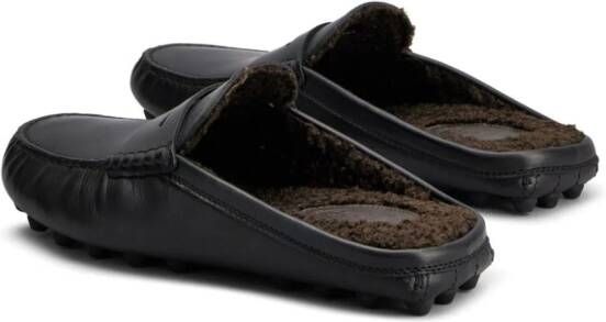 Tod's Gommino Bubble leather mules Black