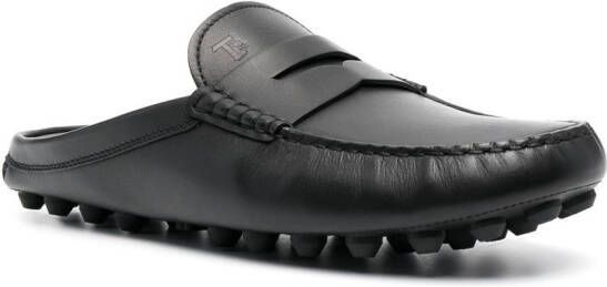 Tod's Gommino Bubble leather mules Black