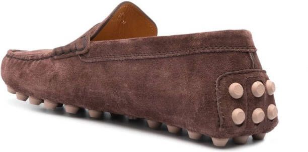 Tod's Gommino Bubble suede loafers Brown