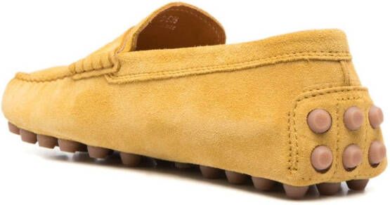 Tod's Gommino Bubble suede loafers Yellow