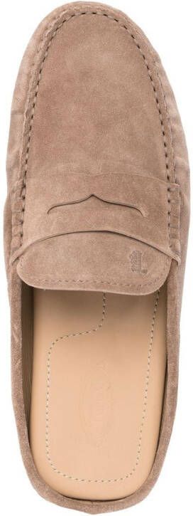 Tod's Gommino Bubble suede mules Neutrals