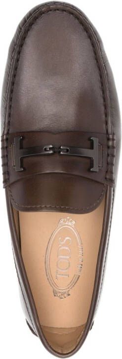 Tod's Gommino Double T leather loafers Brown