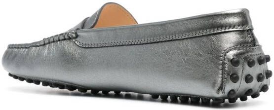 Tod's Gommino Driving leather loafers Silver