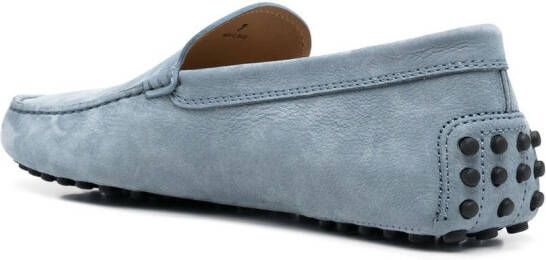 Tod's Gommino driving suede loafers Blue