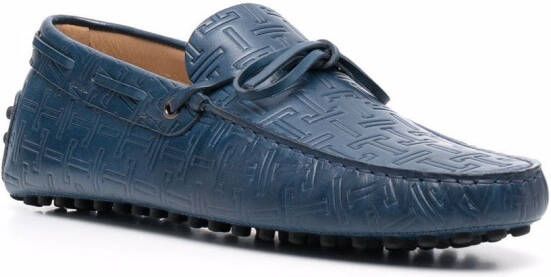 Tod's Gommino embossed loafers Blue