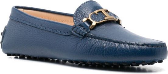 Tod's Gommino leather driving shoes Blue