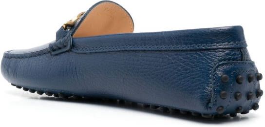 Tod's Gommino leather driving shoes Blue