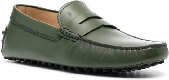 Tod's Gommino leather loafers Green