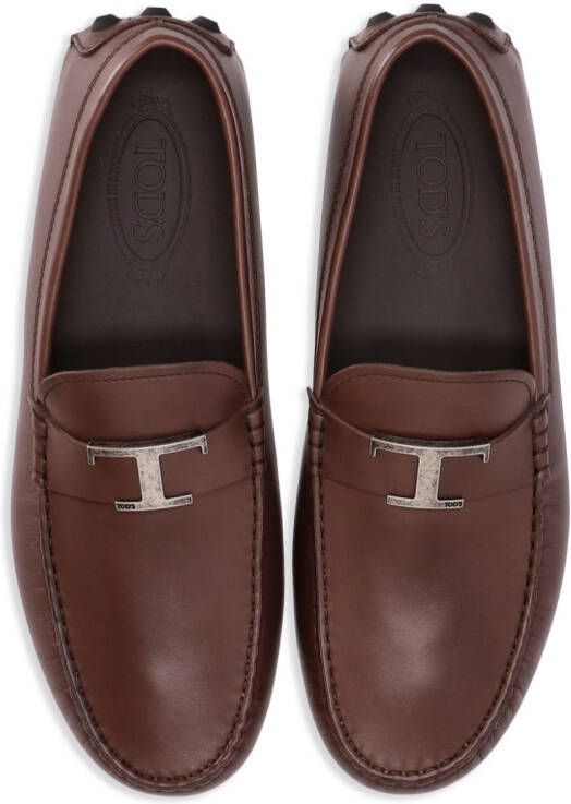 Tod's Gommino leather loafers Brown