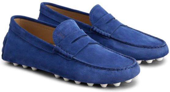 Tod's Gommino Macro 52K suede loafers Blue