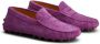 Tod's Gommino penny-slot suede loafers Purple - Thumbnail 2