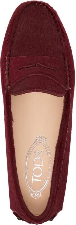 Tod's Gommino round-toe loafers Red