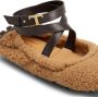 Tod's Bubble shearling ballerina shoes Brown - Thumbnail 5