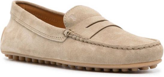 Tod's Gommino suede driving loafers Brown
