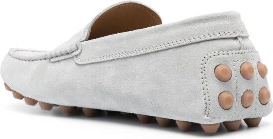 Tod's Gommino suede driving loafers Grey
