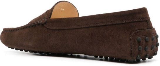 Tod's Gommino suede driving moccasins Brown