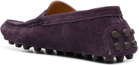 Tod's Gommino suede driving shoes Purple