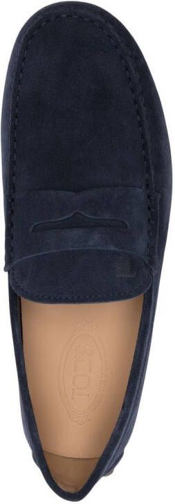 Tod's Gommino suede loafers Blue