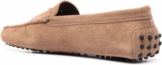 Tod's Gommino suede loafers Brown