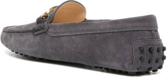 Tod's Gommino suede loafers Grey