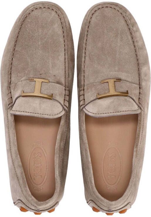 Tod's Gommino suede loafers Neutrals