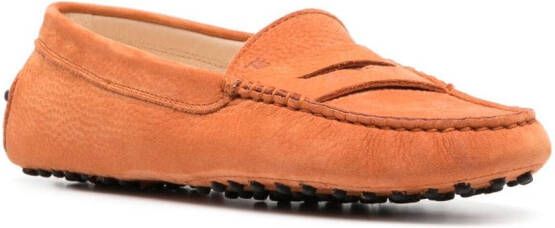 Tod's Gommino suede loafers Orange