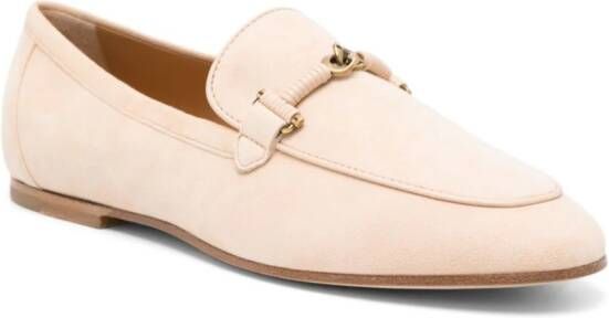 Tod's Horsebit-detail suede loafers Neutrals