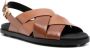 Tod's interwoven leather sandals Brown - Thumbnail 2