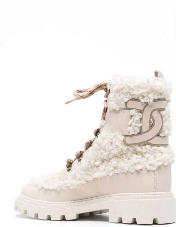 Tod's Kate 40mm bouclé ankle boots White