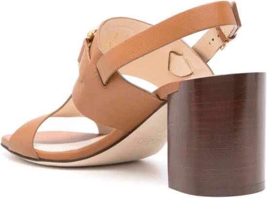 Tod's Kate 75mm leather sandals Brown