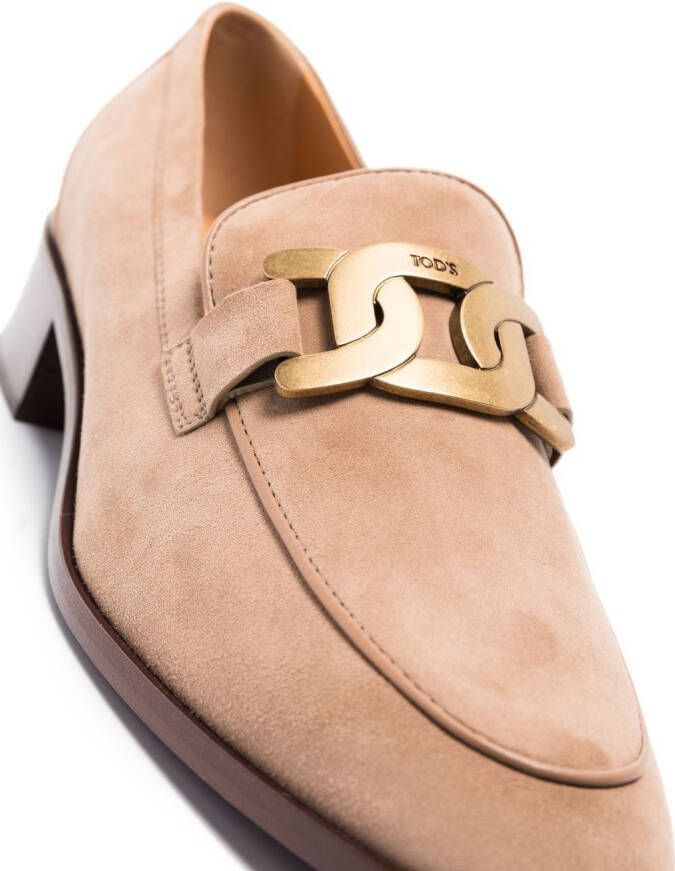 Tod's Kate chain-link loafers Neutrals