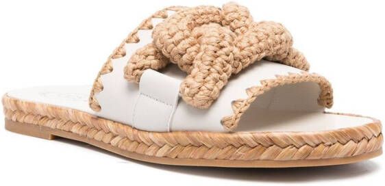 Tod's Kate crochet sandals White