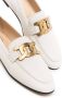 Tod's Kate gold-chain leather loafers White - Thumbnail 2
