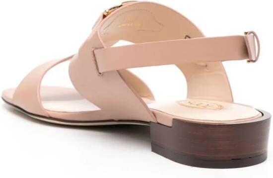 Tod's Kate leather sandals Pink