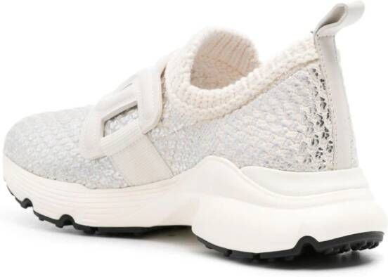 Tod's Kate metallic slip-on sneakers White