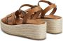 Tod's Kate platform espadrille sandals Brown - Thumbnail 3