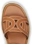 Tod's Kate platform espadrille sandals Brown - Thumbnail 5
