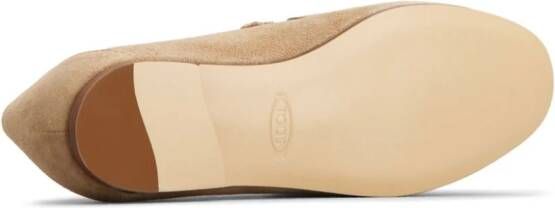 Tod's Kate suede loafers Neutrals