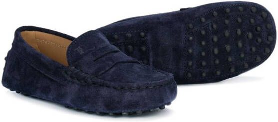 Tod's Kids driving shoes Blue