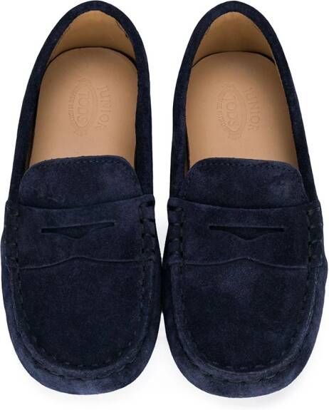 Tod's Kids driving shoes Blue