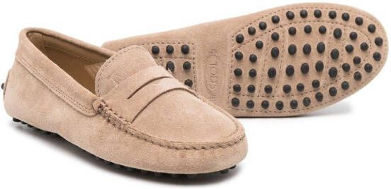 Tod's Kids Gommino driving shoes Neutrals