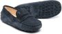 Tod's Kids slip-on suede loafers Blue - Thumbnail 2
