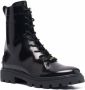 Tod's lace-up leather ankle boots Black - Thumbnail 2