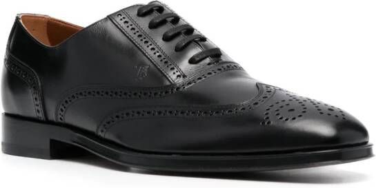 Tod's lace-up leather Derby shoes Black